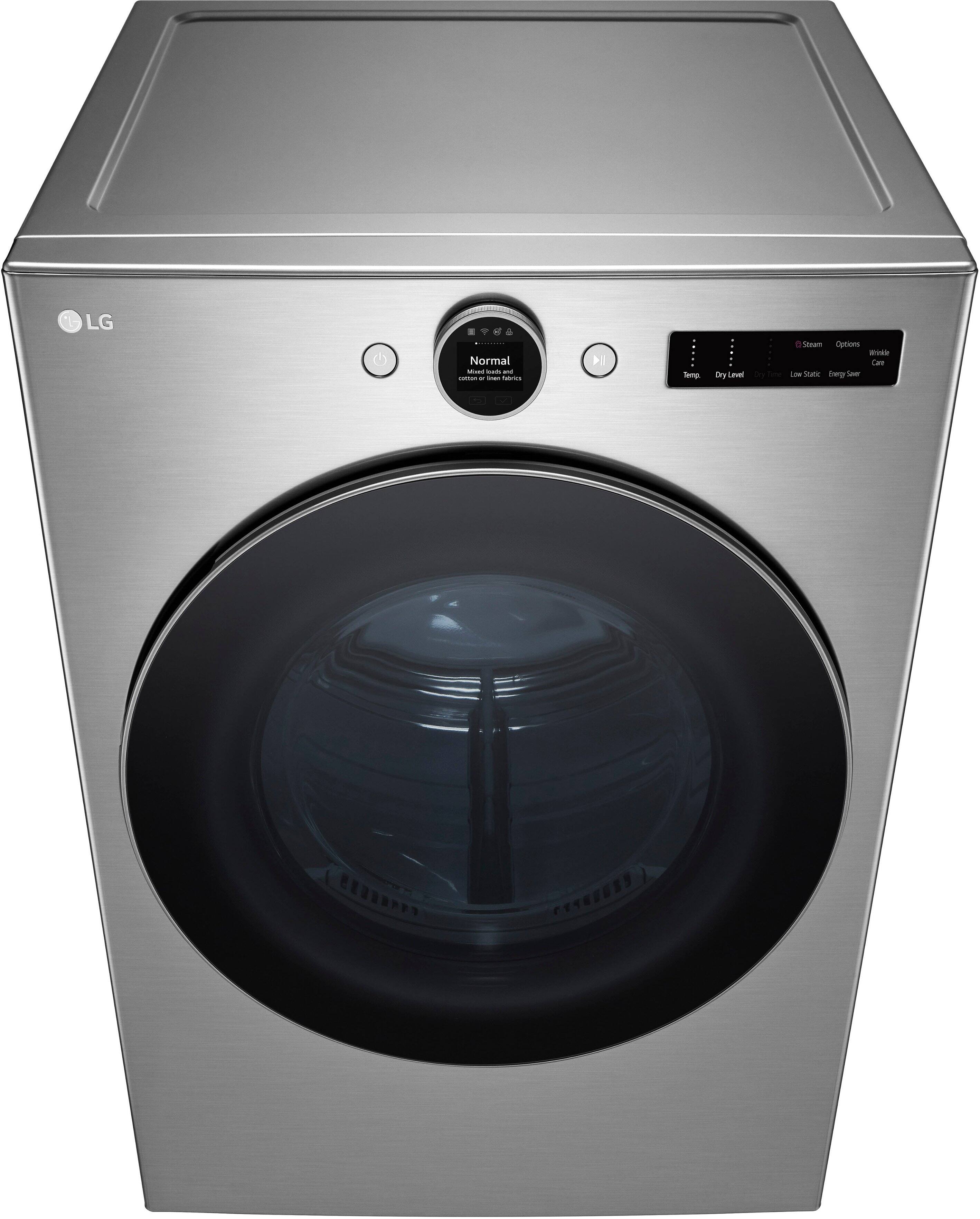 Alt View 18. LG - 7.4 Cu. Ft. Smart Gas Dryer with Steam and Sensor Dry - Graphite Steel.