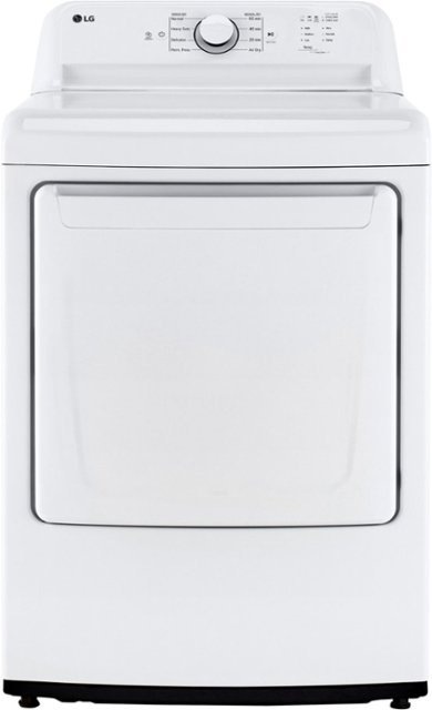 Front Zoom. LG - 7.3 Cu. Ft. Smart Gas Dryer with Sensor Dry - White.