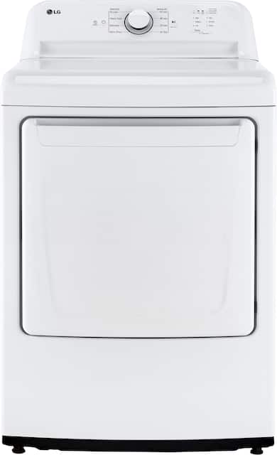 LG 7.3 Cu. Ft. Smart Gas Dryer with Sensor Dry White DLG6101W