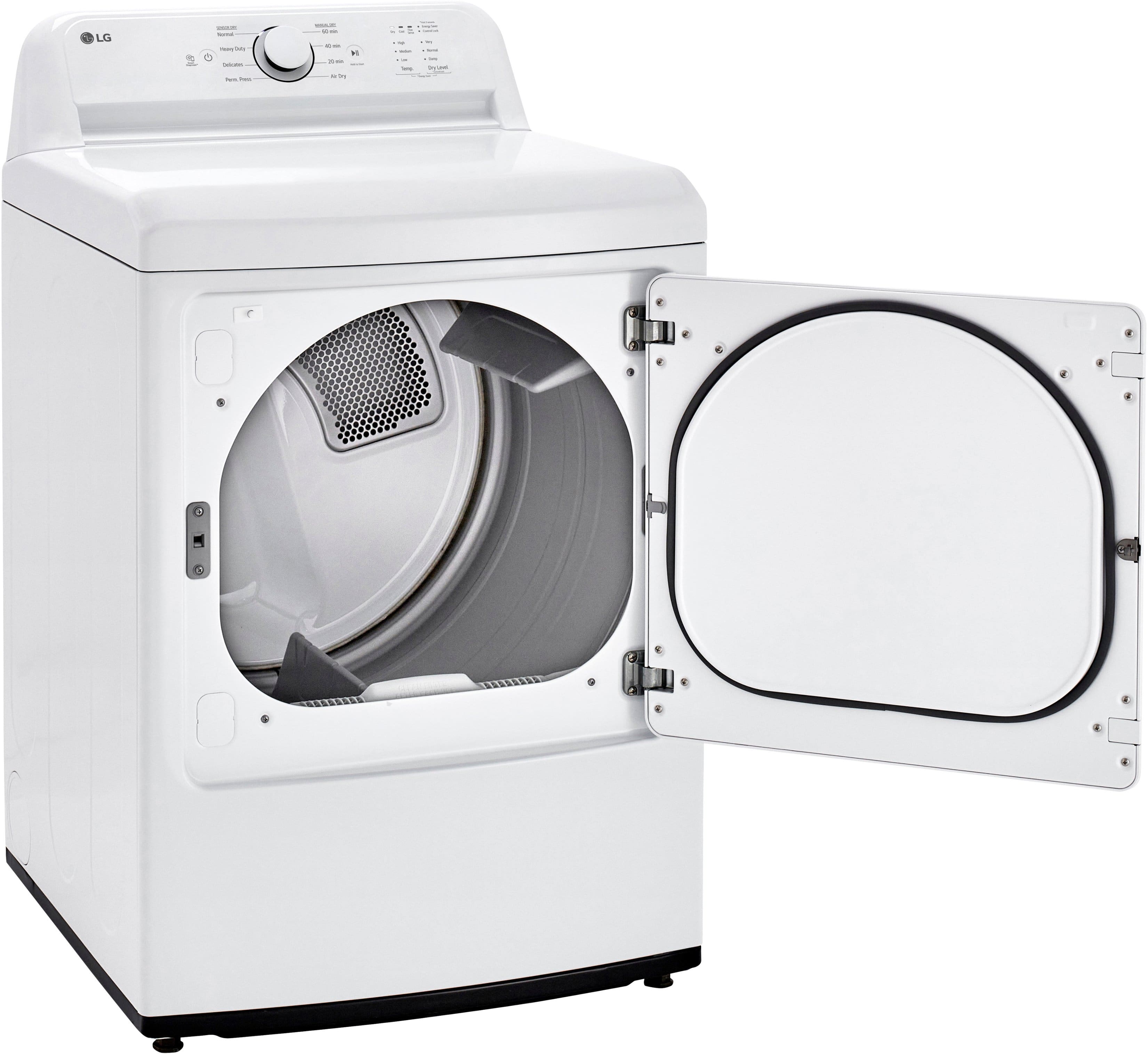 Alt View 13. LG - 7.3 Cu. Ft. Gas Dryer with Sensor Dry - White.