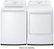 Alt View Zoom 16. LG - 7.3 Cu. Ft. Smart Gas Dryer with Sensor Dry - White.