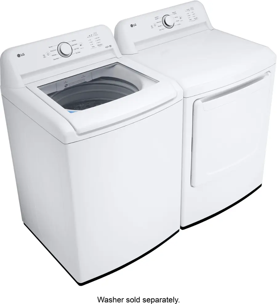Alt View 20. LG - 7.3 Cu. Ft. Gas Dryer with Sensor Dry - White.