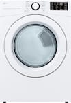 LG - 7.4 Cu. Ft. Stackable Electric Dryer with Wrinkle Care - White