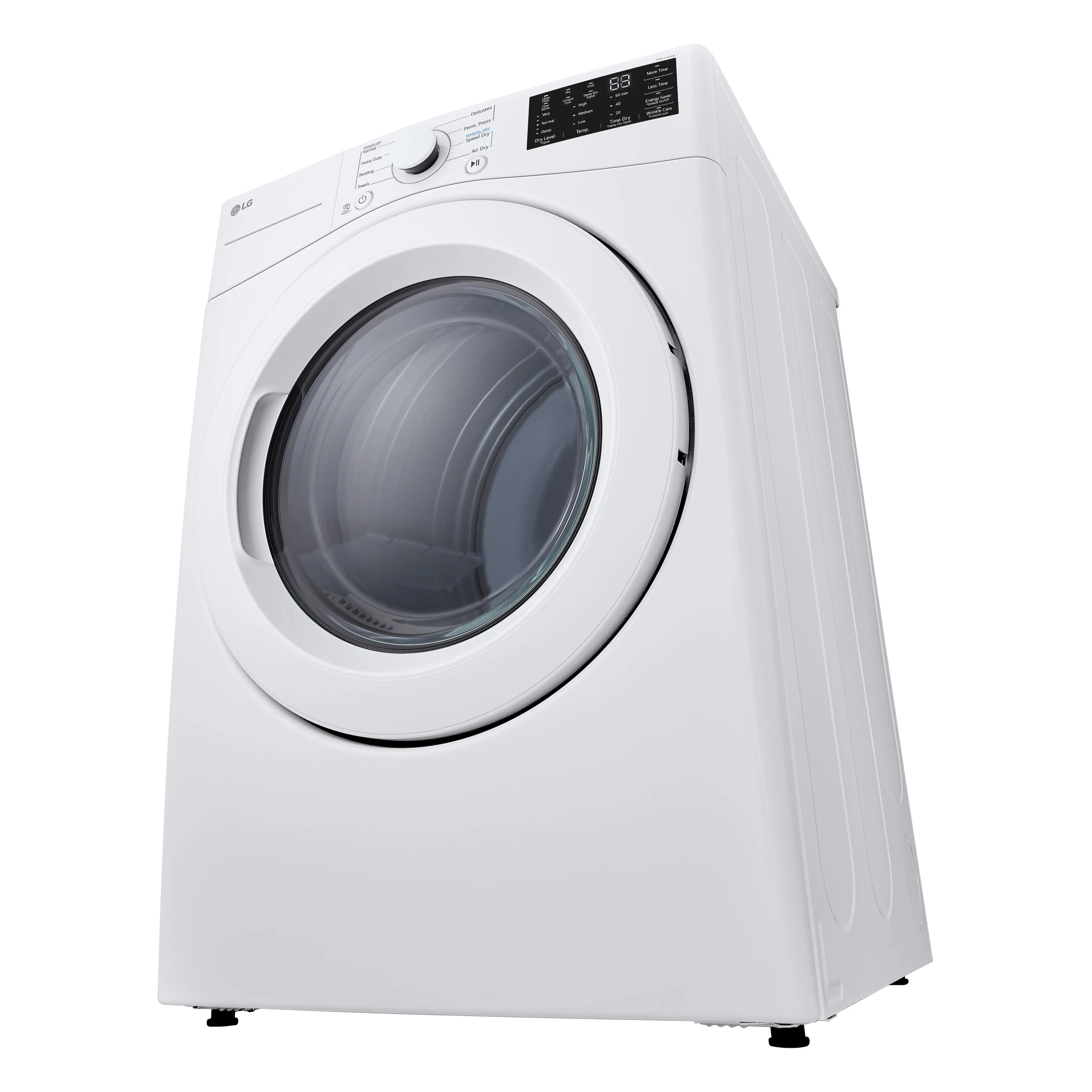 Alt View 13. LG - 7.4 Cu. Ft. Electric Dryer with Wrinkle Care - White.