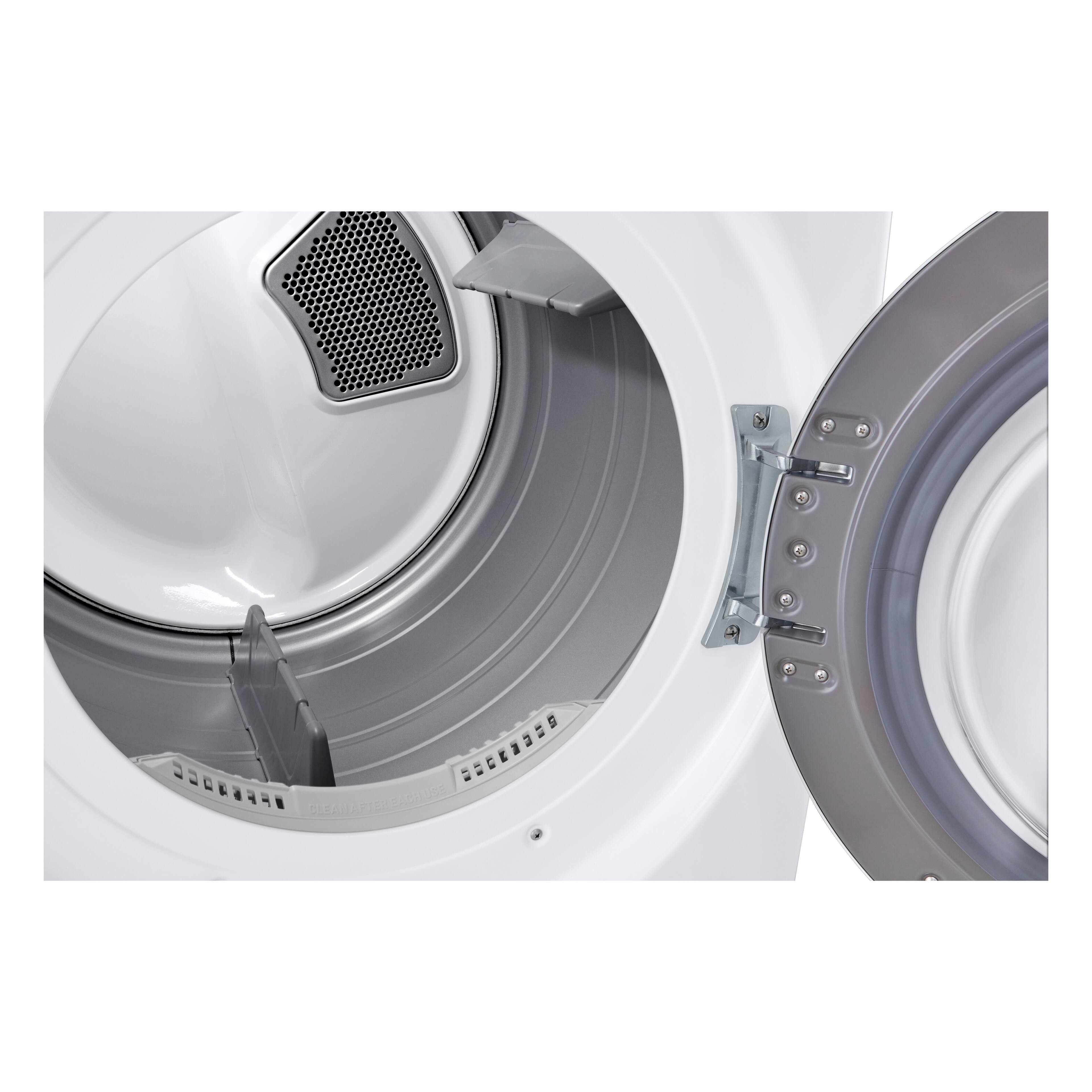 Alt View 16. LG - 7.4 Cu. Ft. Electric Dryer with Wrinkle Care - White.