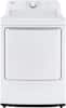 Front. LG - 7.3 Cu. Ft. Electric Dryer with Sensor Dry - White.