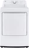 LG - 7.3 Cu. Ft. Electric Dryer with Sensor Dry - White