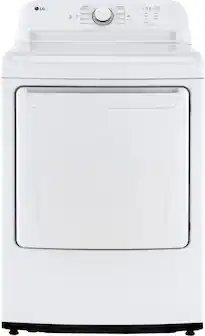 LG - 7.3 Cu. Ft. Electric Dryer with Sensor Dry - White