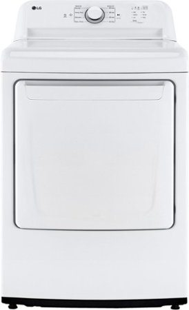 LG - 7.3 Cu. Ft. Smart Electric Dryer with Sensor Dry - White