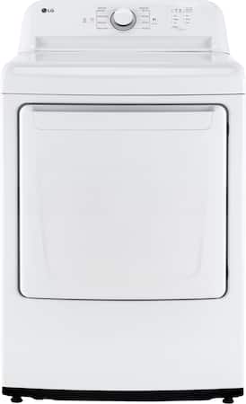LG - 7.3 Cu. Ft. Electric Dryer with Sensor Dry - White