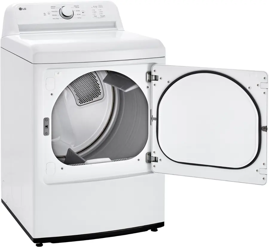 Alt View 13. LG - 7.3 Cu. Ft. Electric Dryer with Sensor Dry - White.