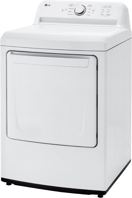 LG - 7.3 Cu. Ft. Smart Electric Dryer with Sensor Dry - White_2