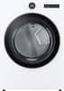 Front. LG - 7.4 Cu. Ft. Smart Electric Dryer with Steam and Sensor Dry - White.