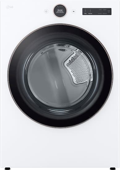 LG - 7.4 Cu. Ft. Stackable Smart Electric Dryer with Steam and Sensor Dry - White