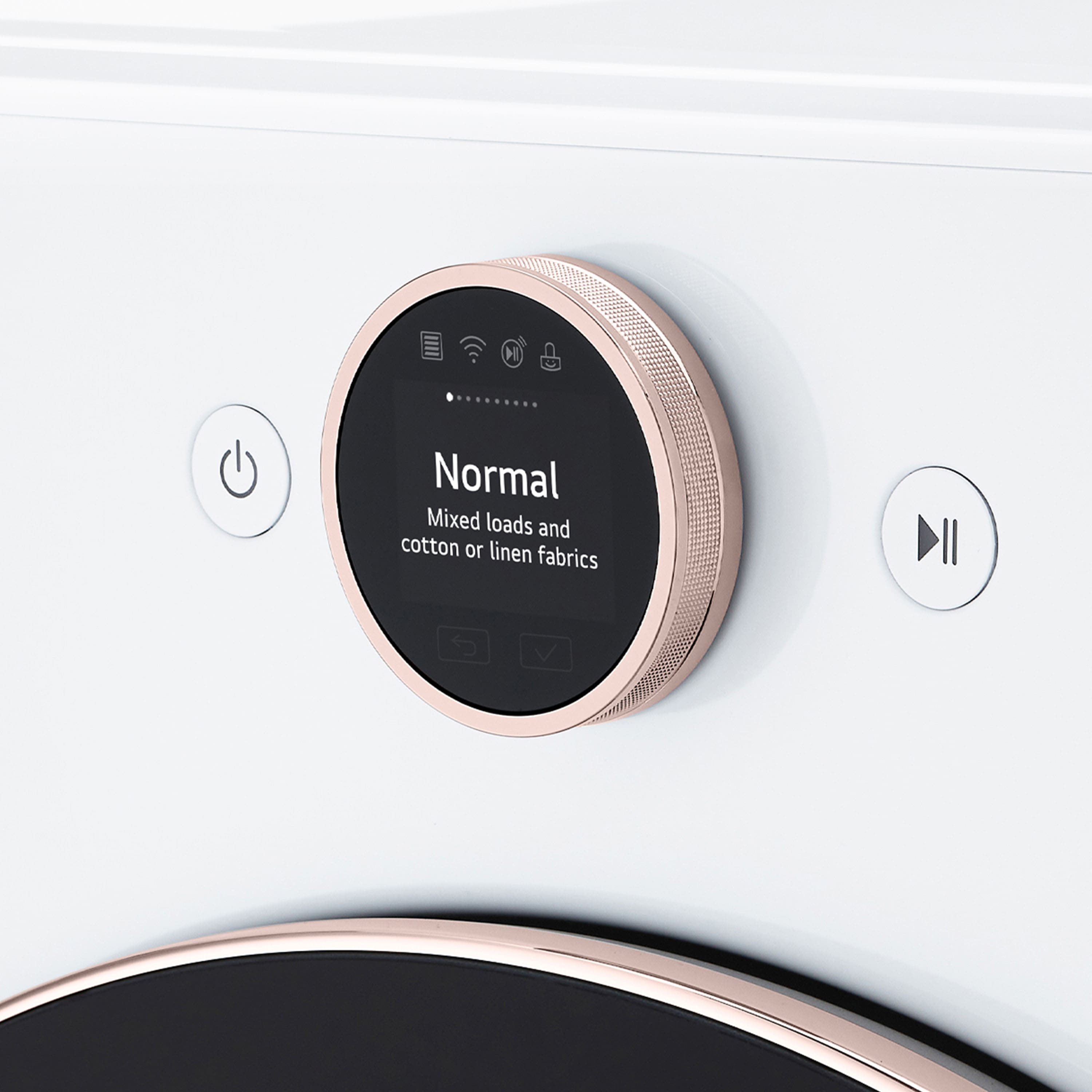 Alt View 23. LG - 7.4 Cu. Ft. Smart Electric Dryer with Steam and Sensor Dry - White.