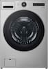 Front. LG - 4.5 Cu. Ft. High-Efficiency Smart Front Load Washer with Steam and TurboWash 360 - Graphite Steel.