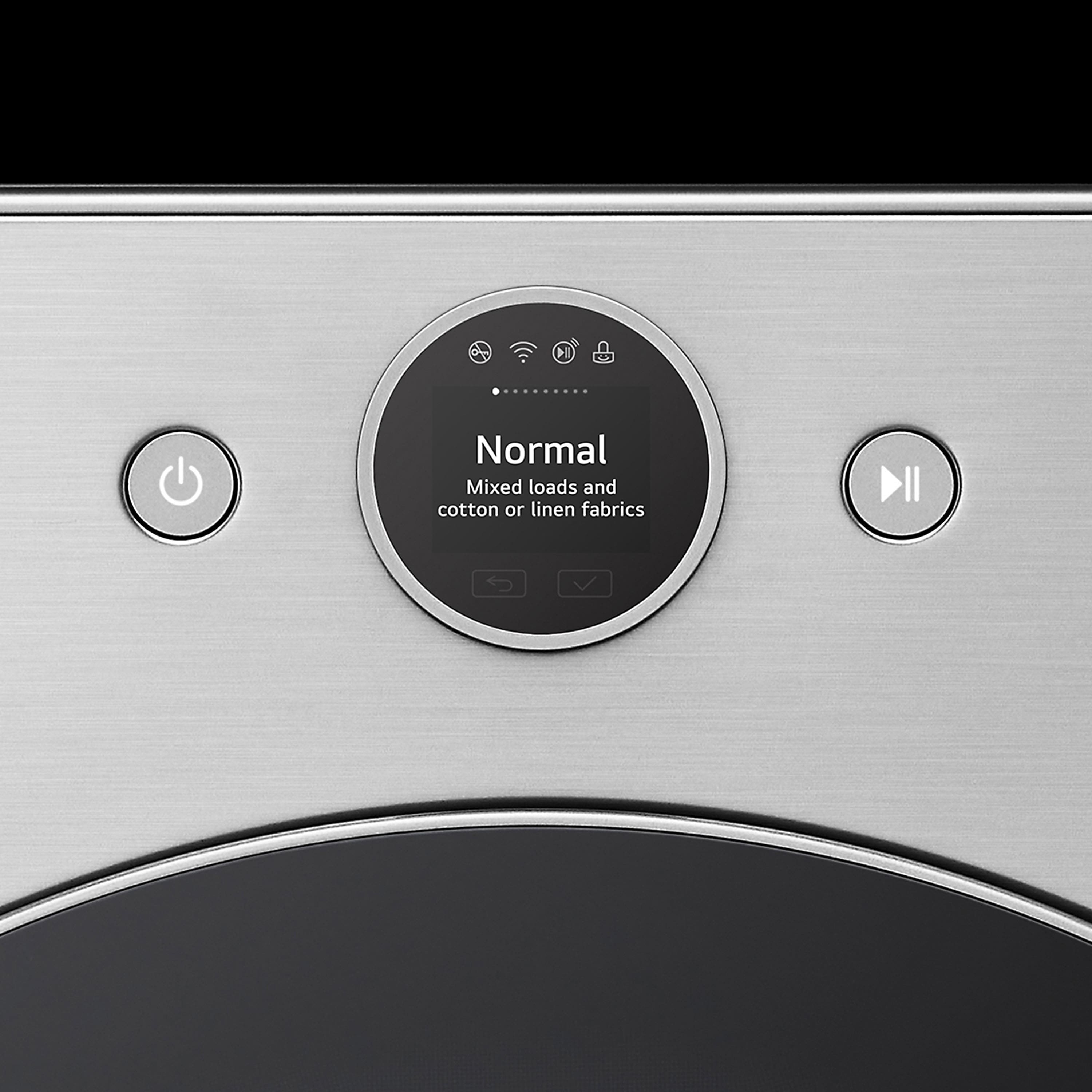 Alt View 26. LG - 4.5 Cu. Ft. High-Efficiency Smart Front Load Washer with Steam and TurboWash 360 - Graphite Steel.