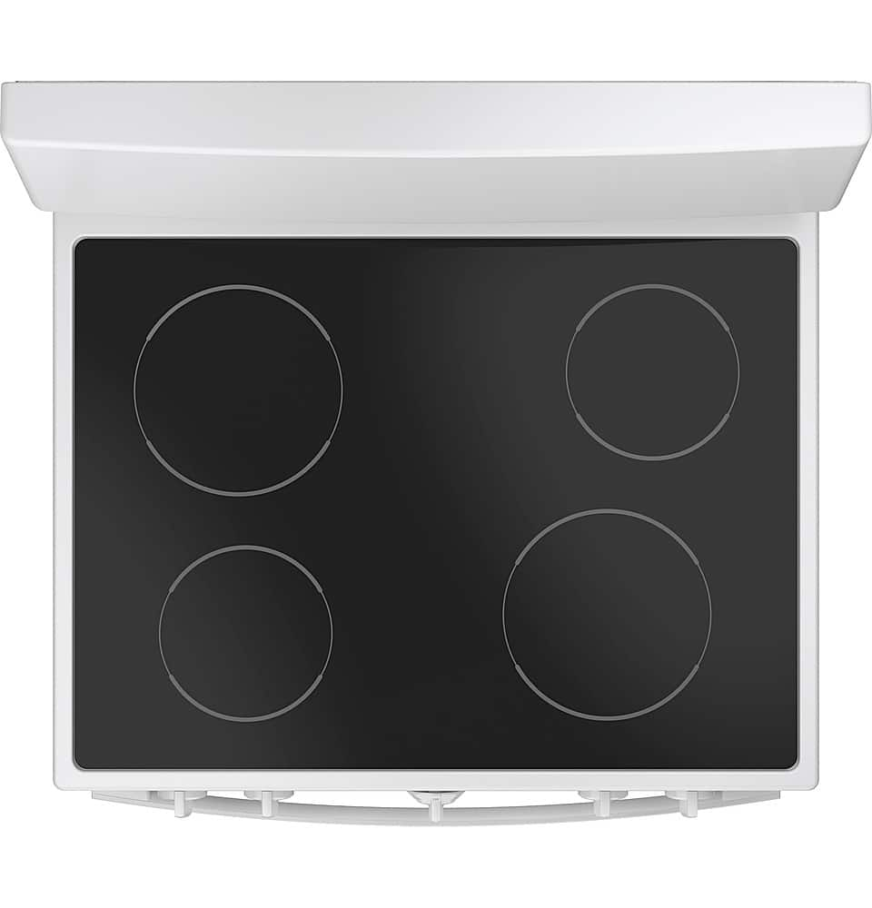 Ge 30” Free-standing Electric Radiant Smooth Cooktop Range White 