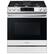 Front. Samsung - BESPOKE 6.0 cu. ft. Smart Slide-in Gas Range with Air Fry & Convection - White Glass.