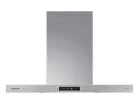 Samsung BESPOKE - 35 inches - Convertible - Wall Range Hood - Gray - Front_Zoom