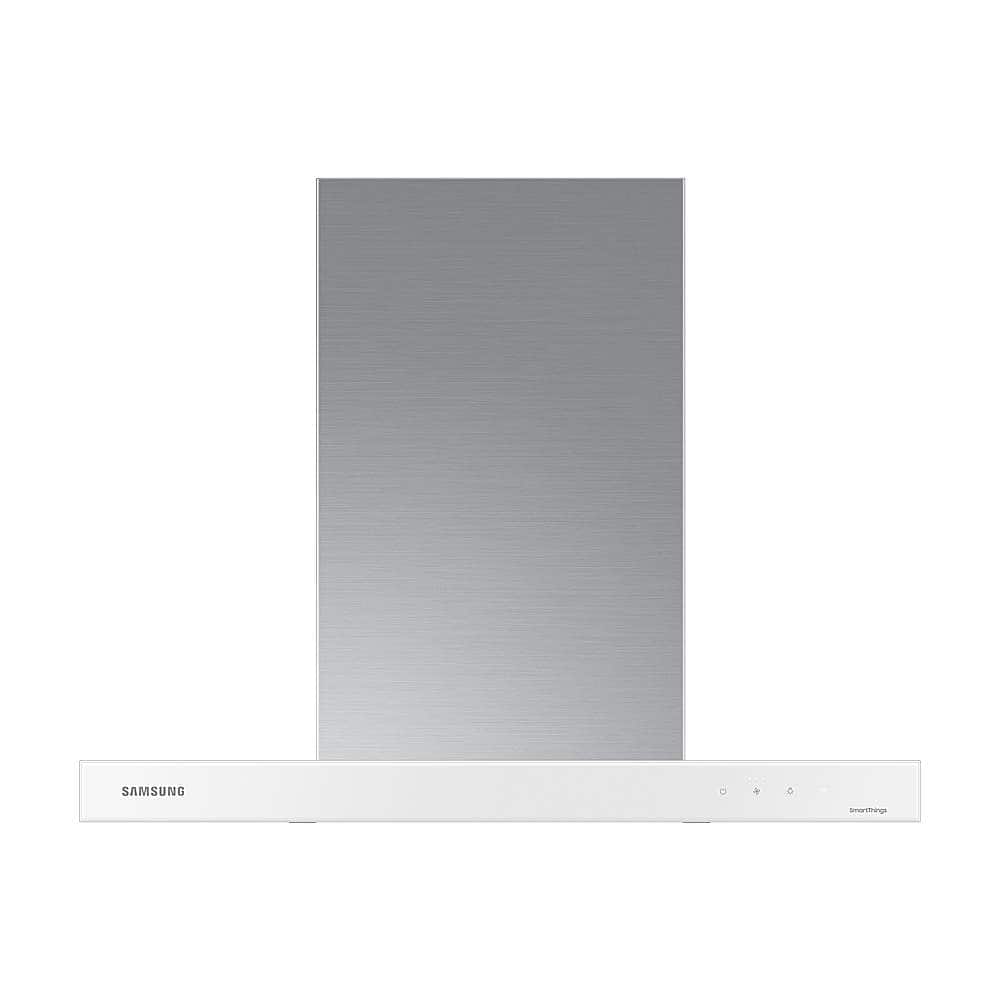 Front. Samsung - 30" BESPOKE Smart Wall Mount Hood - white.