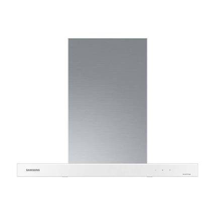 Front. Samsung - 30" BESPOKE Smart Wall Mount Hood - white.