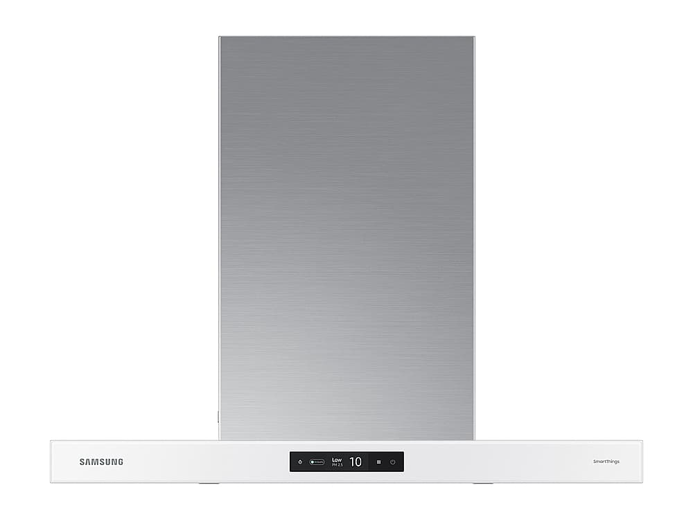 Samsung BESPOKE - 29 inches - Convertible - Wall Range Hood - White - Front_Zoom