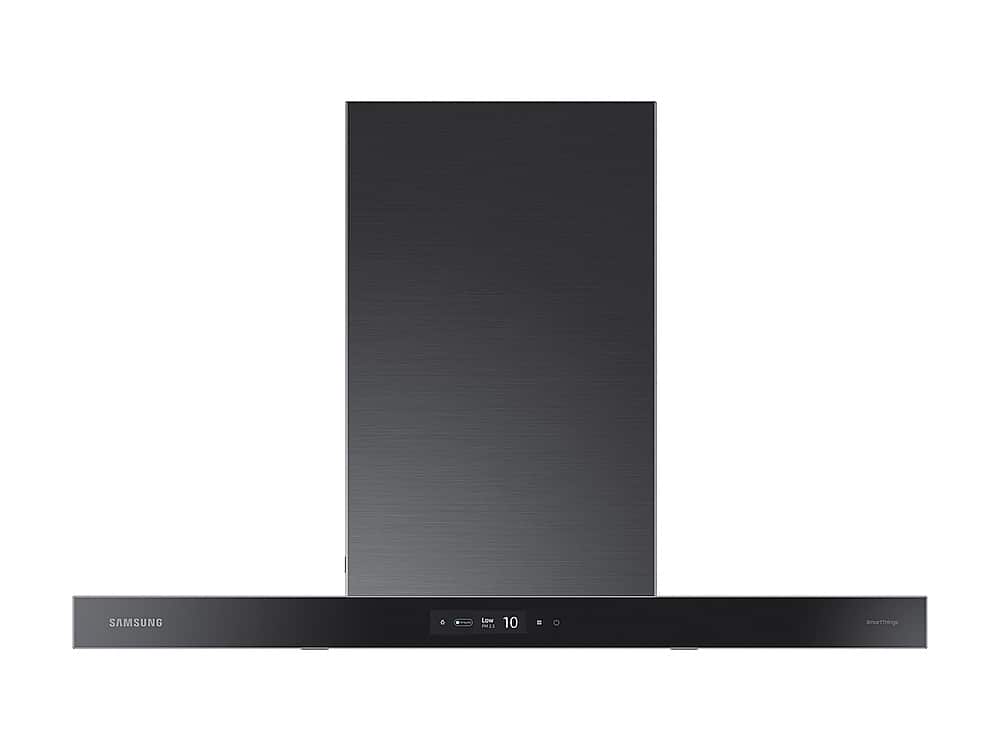Samsung BESPOKE - 35 inches - Convertible - Wall Range Hood - Bespoke Clean Deep Charcoal - Front_Zoom