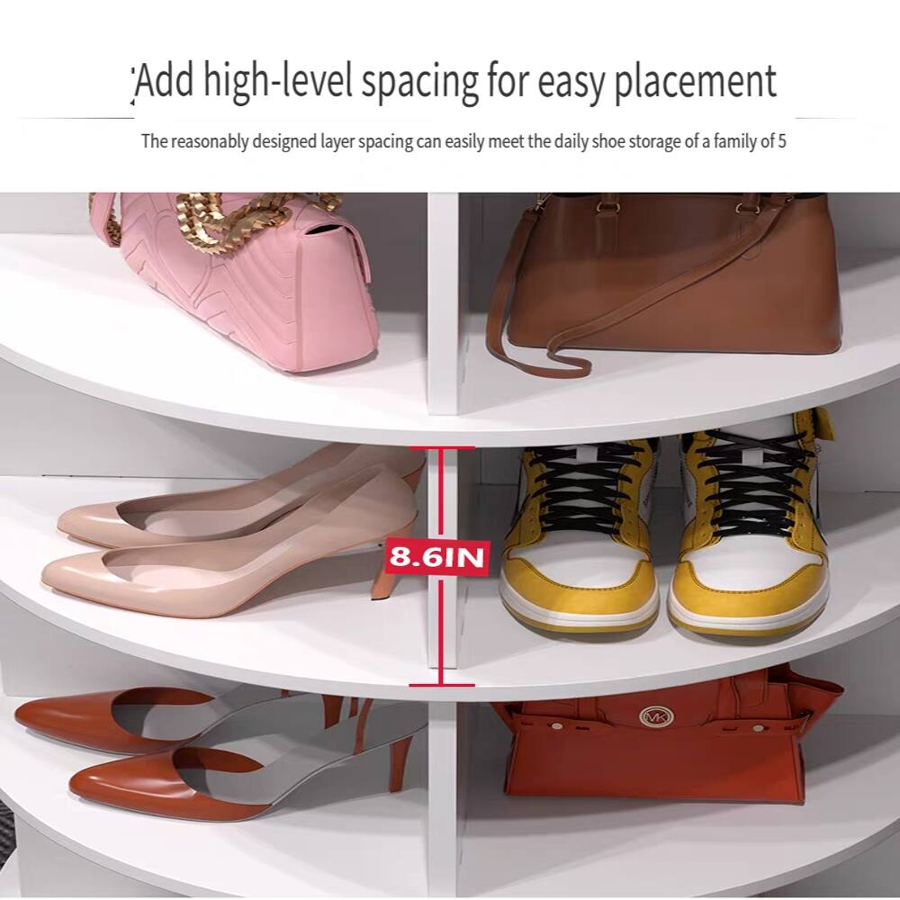 Add high-level spacing for easy placement  
The reasonably designed layer spacing can easily meet the daily shoe storage of a family of 5  
8.6IN  
VK