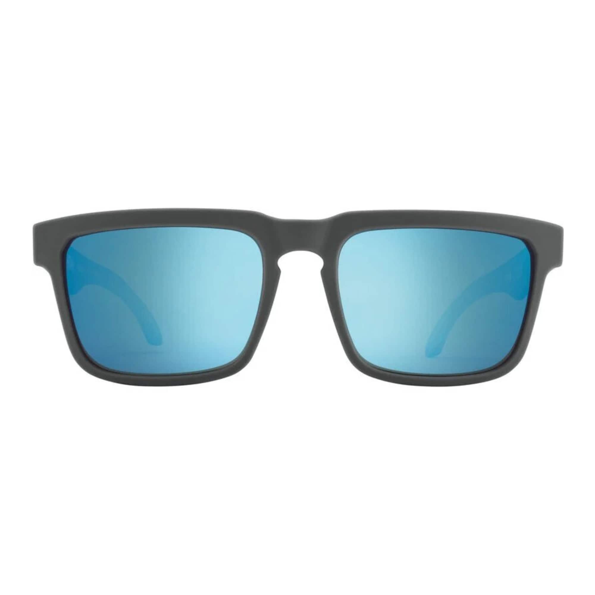 Spy Optic - SPY Helm Happy Gray Green Polar with Light Blue Spectra Mirror Lens Sunglasses