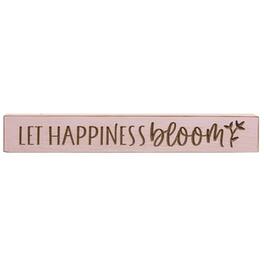 BreeBe - Let Happiness Bloom Engraved Sign 24" - Multi