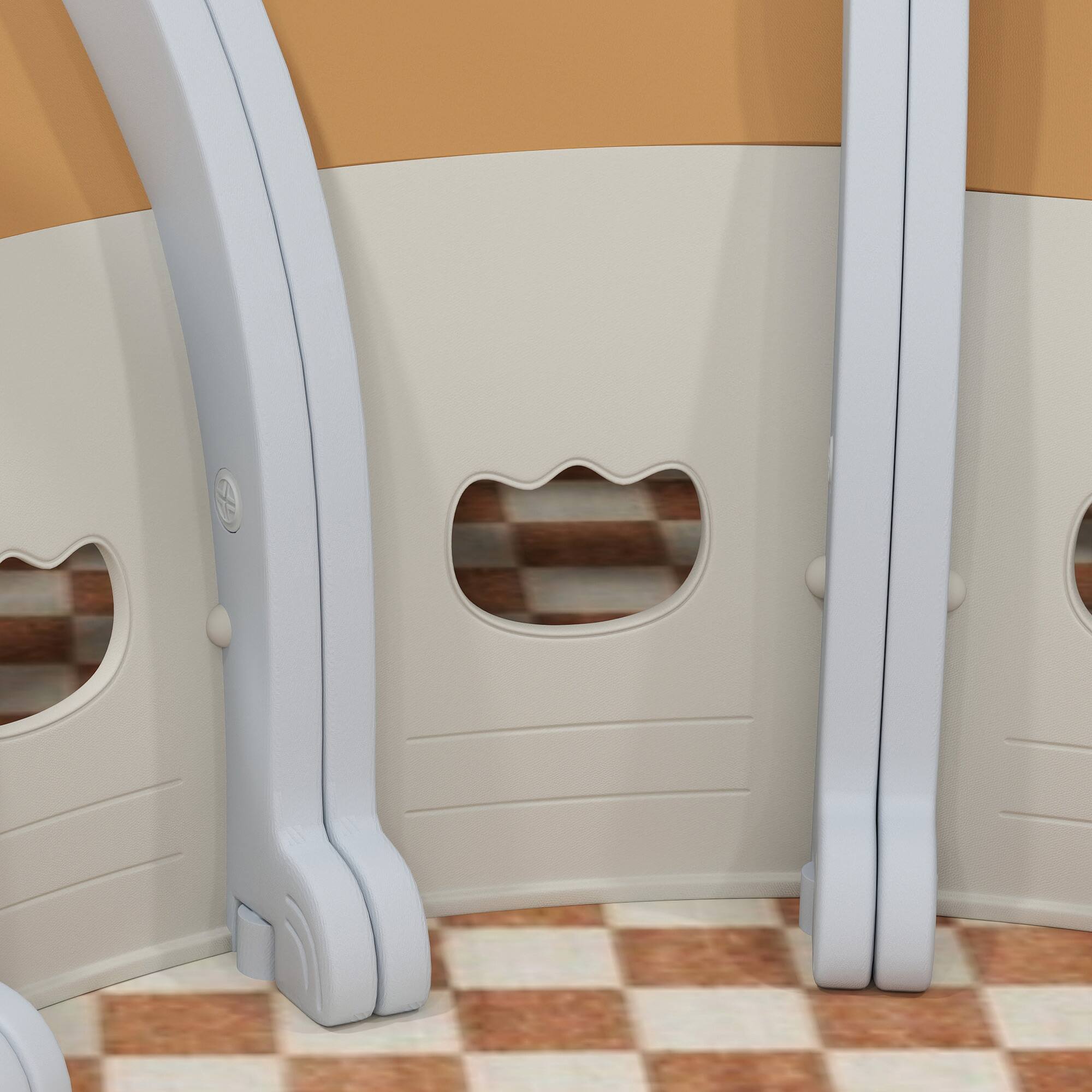 Alt View 5. Qaba - Monkey Tunnel, Toddler Tunnel for Kids Crawl and Climb Through, Kids' Play Structure Indoor Outdoor, 4 Sections.