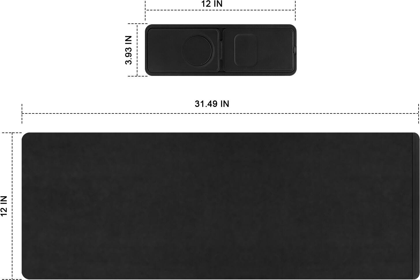 12 IN 3.93 IN 31.49 IN