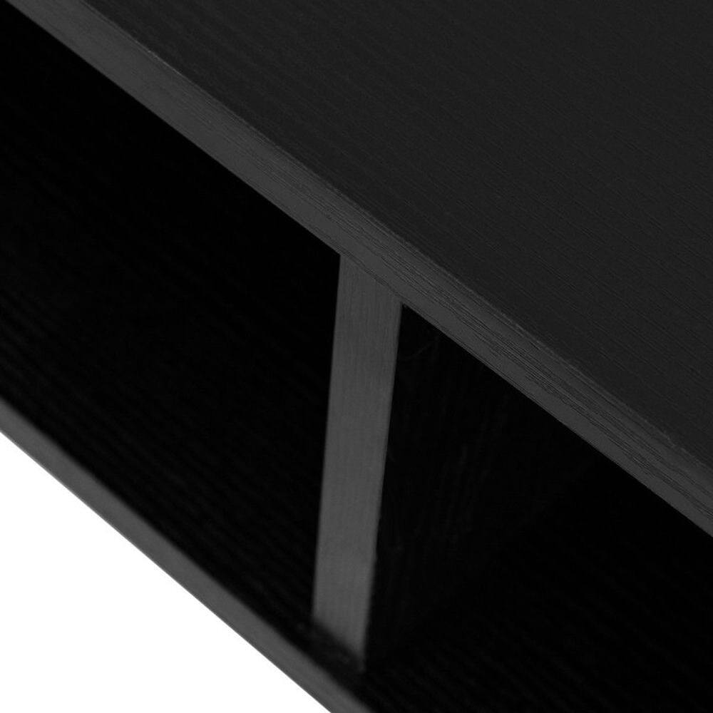 Alt View 4. Kadyn - Standing Desk,Stand up Table, Home Office Desk,Wall Mounted Floating Sturdy Computer Table with Storage Shelf-Black - Black.