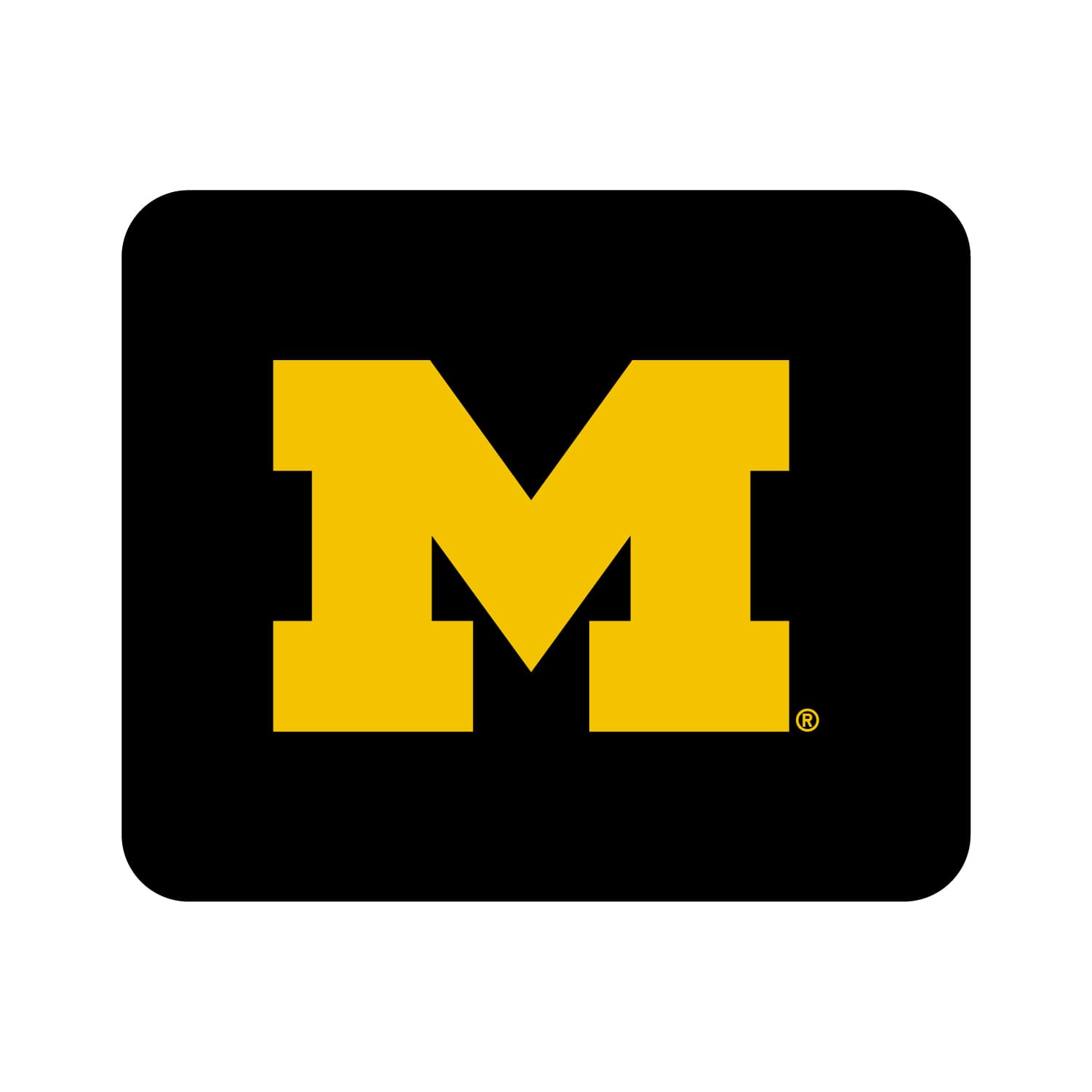 OTM Essentials - Michigan Wolverines Primary Logo Mouse Pad - Black