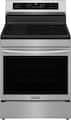 Frigidaire - Gallery 30 in. Wide 4 elements 5.3 Cu. Ft. Freestanding Electric Induction Total Convection Range - Stainless Steel