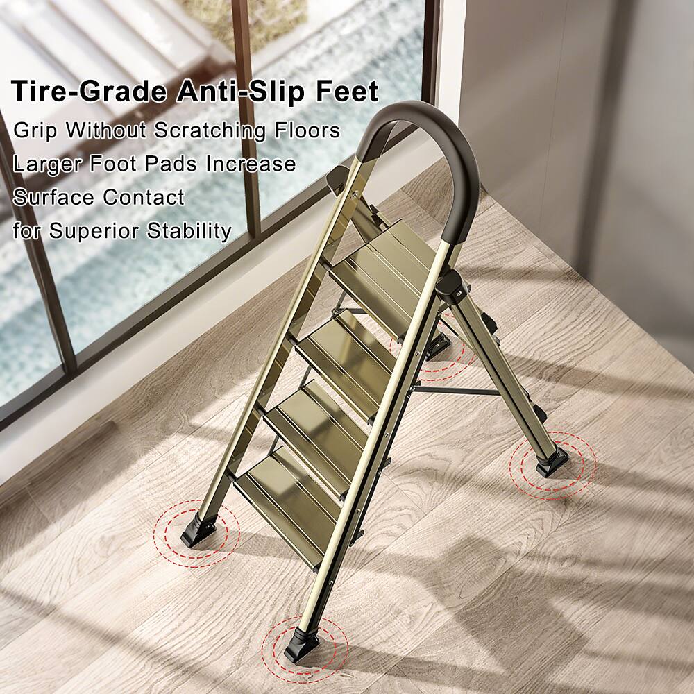 Tire-Grade Anti-Slip Feet  
Grip Without Scratching Floors  
Larger Foot Pads Increase Surface Contact for Superior Stability