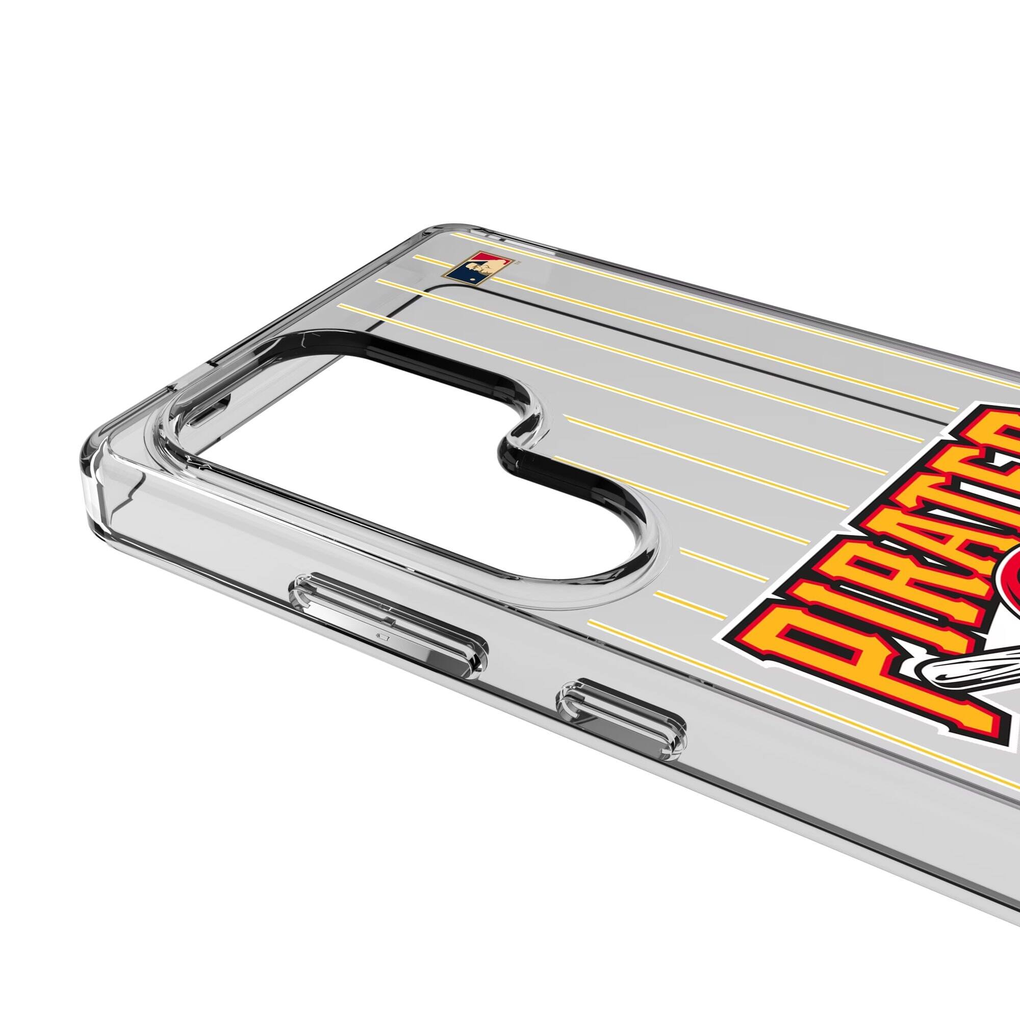 Alt View 2. Keyscaper - Pittsburgh Pirates 1997-2013 Cooperstown Pinstripe Galaxy Clear Case - S25 Ultra - Multicolor.