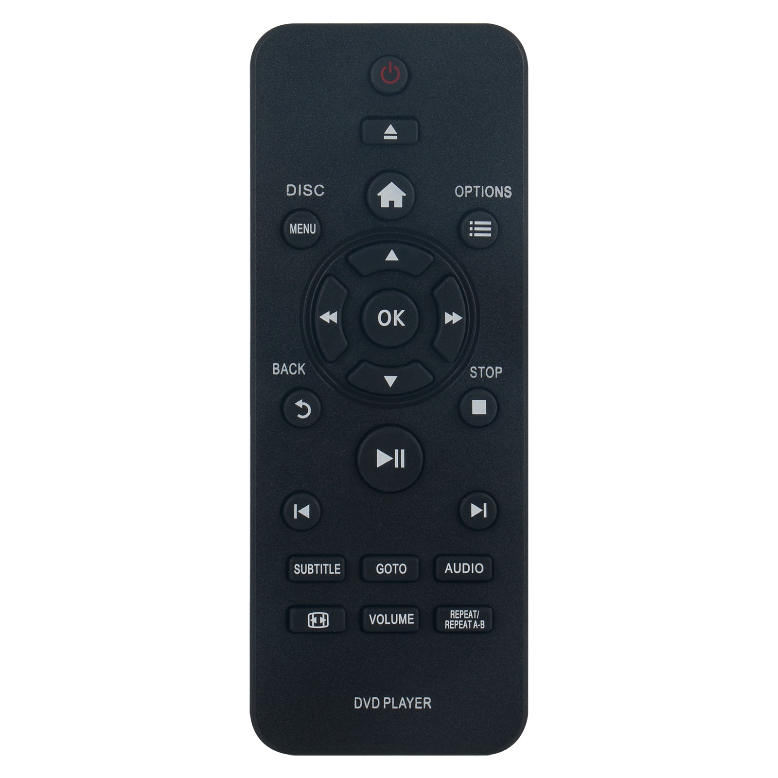 WINFLIKE - New RC-5721 Replacement Remote Control fit for Philips DVD Player - Black