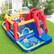 Alt View 3. Costway - 9-in-1 Inflatable Bounce Castle with Waterslide Splash Pool for 3+ without Blower - Multicolor.