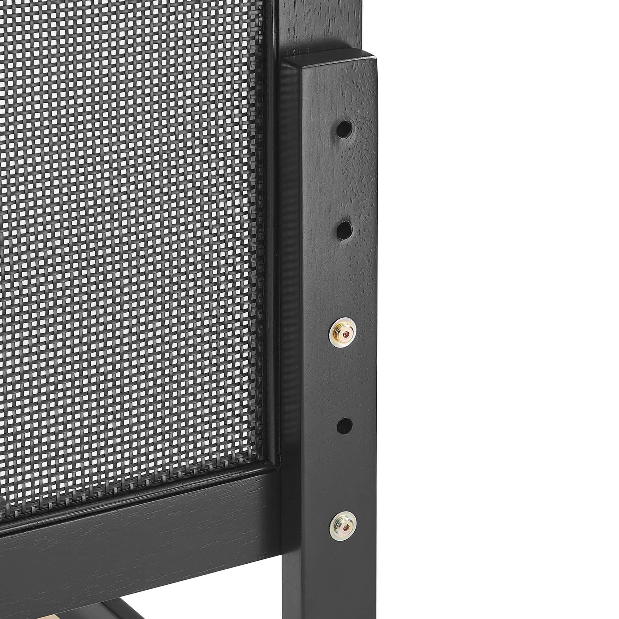 Alt View 7. Modway - Sirocco Rattan and Wood Twin Platform Bed - Black.