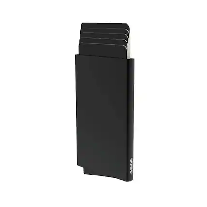 Front. Valenta - Cardprotector Aluminium MagSafe Plus Black - Black.