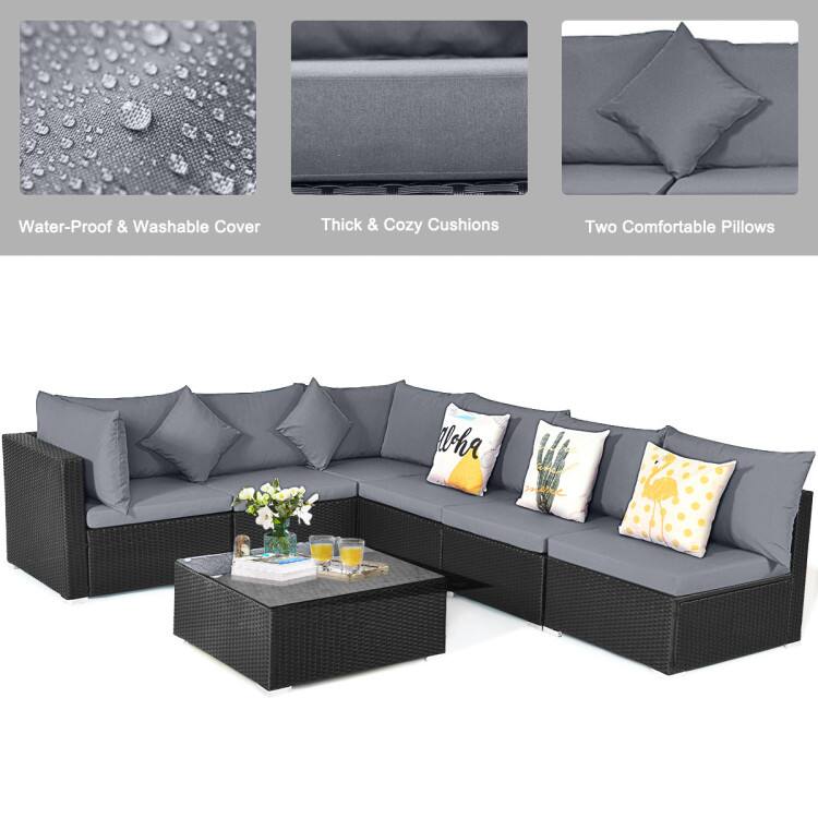 Water-Proof & Washable Cover  
Thick & Cozy Cushions  
Two Comfortable Pillows