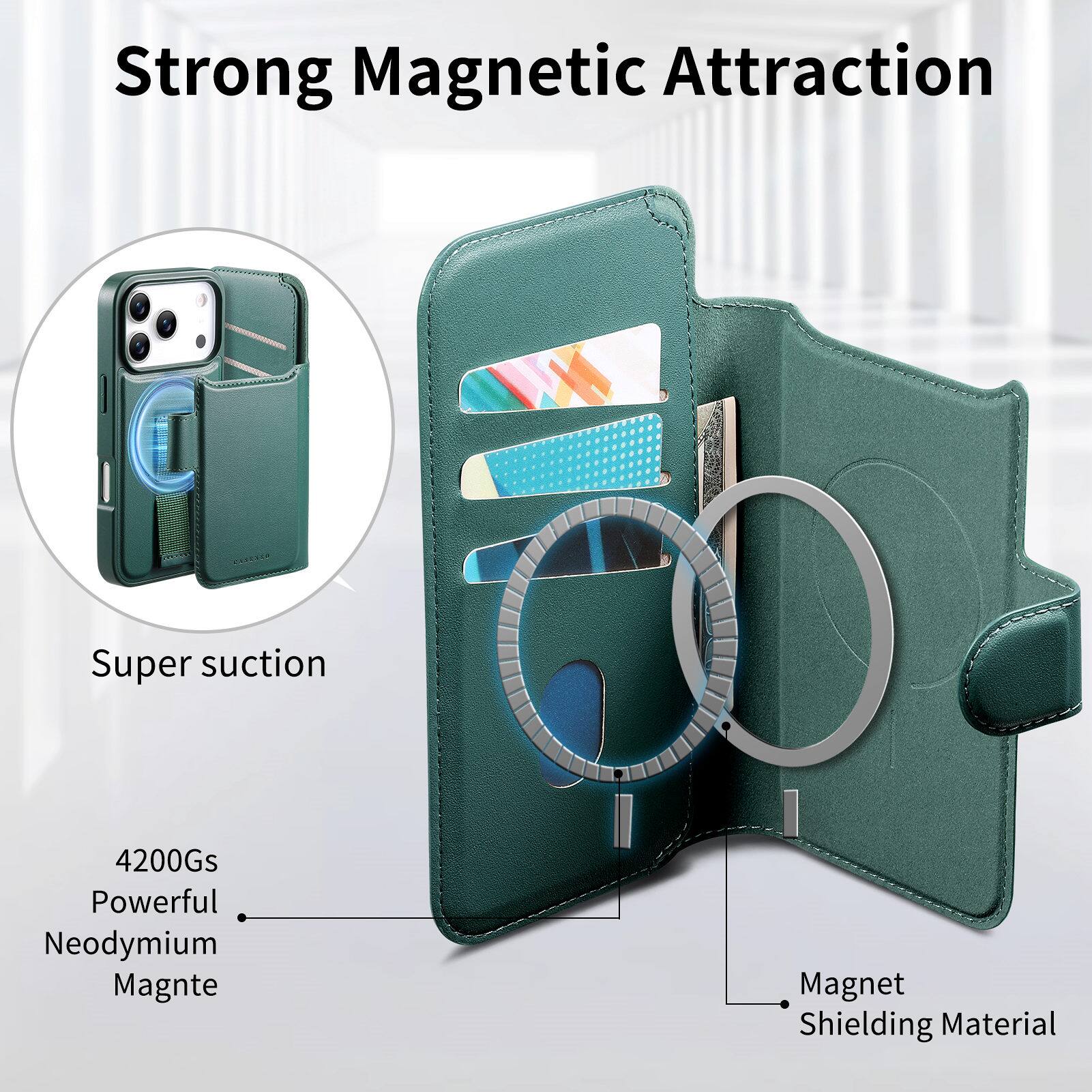 Strong Magnetic Attraction  
Super suction  
4200Gs Powerful Neodymium Magnet  
Magnet Shielding Material