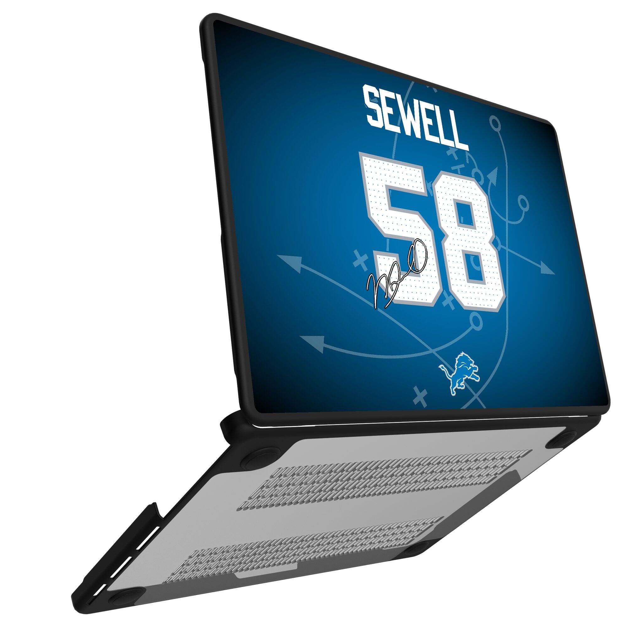 Alt View 1. Keyscaper - Penei Sewell Detroit Lions MacBook Case - Air 13 in - Multicolor.