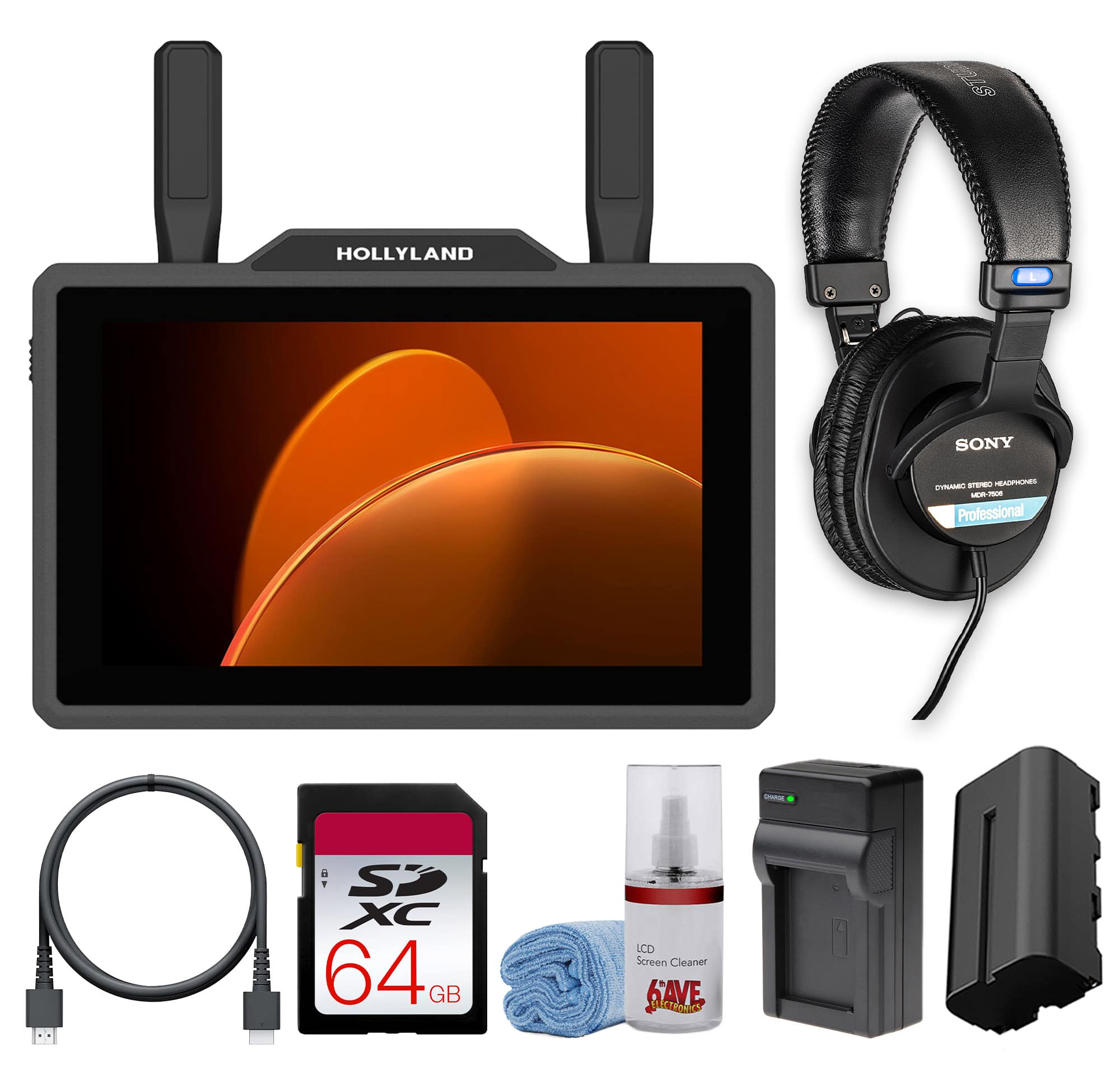 "Bundle - HollyView - Hollyland Pyro 5 Wireless Video Transceiver Monitor 5.5"" 1080p 1312ft" price history on PriceWatchPro