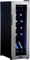 NewAir - 12-Bottle Wine Cooler with Compressor Cooling - Stainless Steel - Front_Zoom
