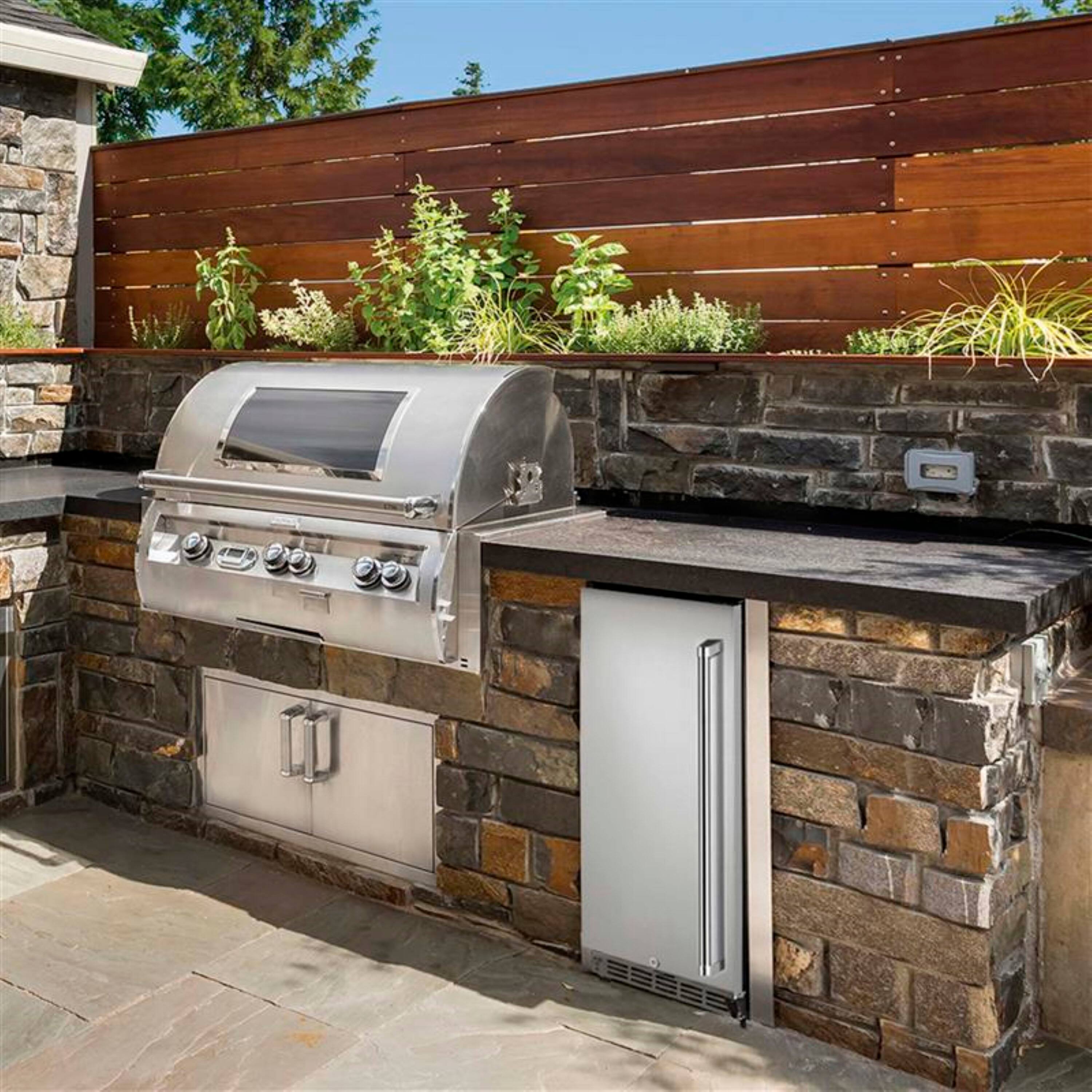 Alt View 11. NewAir - 90-Can Built-In Commercial Grade Wine and Beverage Cooler with Weatherproof Design for Indoor or Outdoor Use - Stainless Steel.