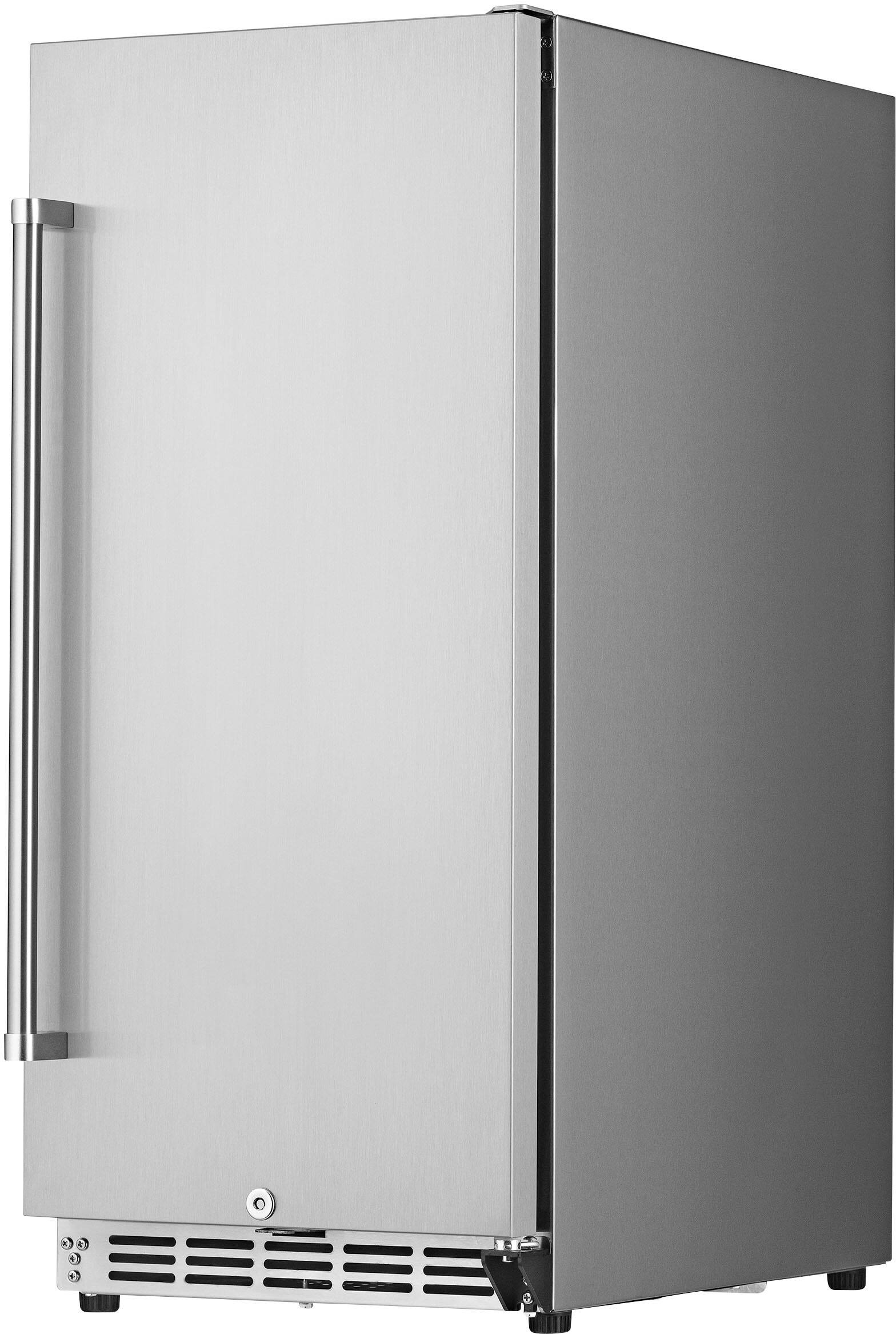 Alt View 18. NewAir - 90-Can Built-In Commercial Grade Wine and Beverage Cooler with Weatherproof Design for Indoor or Outdoor Use - Stainless Steel.