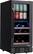 Front. NewAir - 13-Bottle and 48-Can Built-in Dual Zone Beverage Cooler with SplitShelf - Black Stainless Steel.